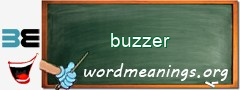 WordMeaning blackboard for buzzer